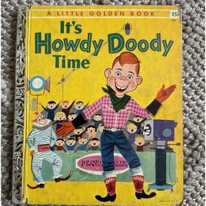 1955 Little Golden Book It's Howdy Doody Time 223 Edward Kean Art Seiden Vintage
